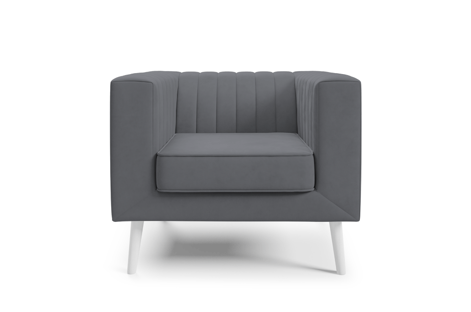 Sofa Angelika 1 minimalistyczna z ozdobnymi przeszyciami do salonu i gabinetu Velutto 18 #3