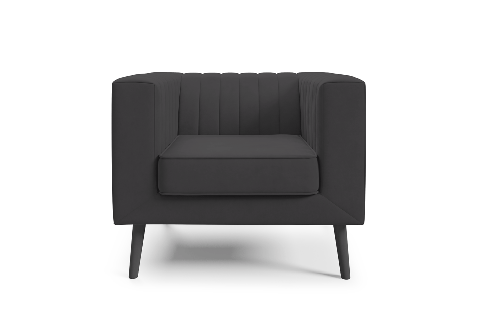 Sofa Angelika 1 z eleganckimi pionowymi przeszyciami tkanina Velutto 19 #4