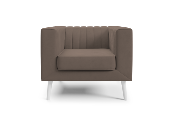 Sofa Angelika 1 nowoczesna kanapa wypoczynkowa  z przeszyciami i drewnianymi nogami Velutto 29