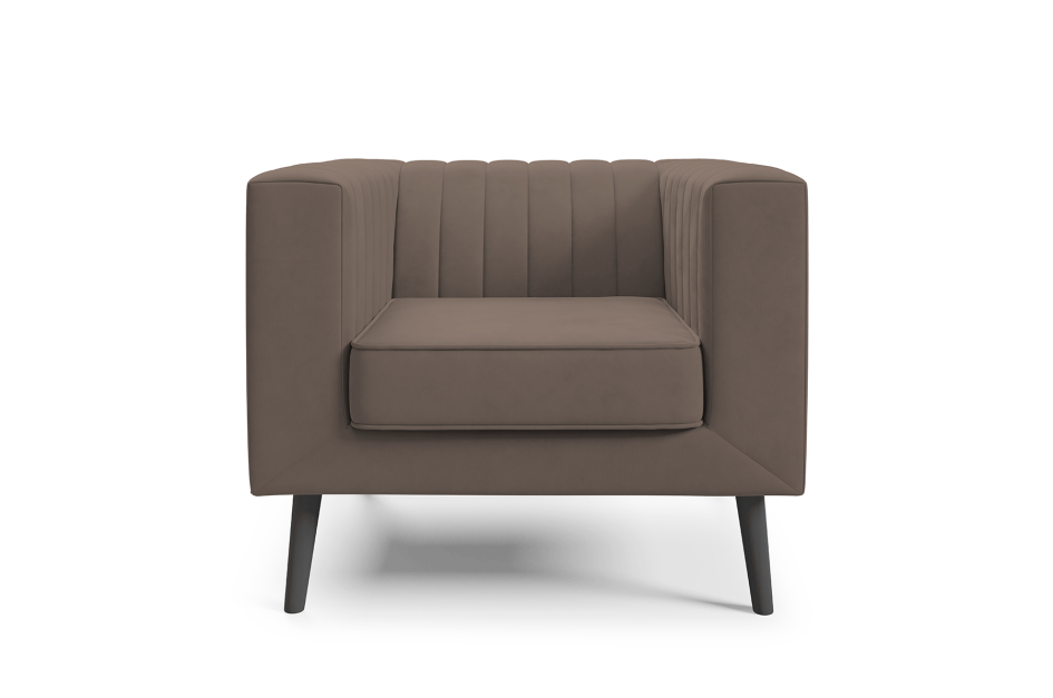 Sofa Angelika 1 nowoczesna kanapa wypoczynkowa  z przeszyciami i drewnianymi nogami Velutto 29 #3