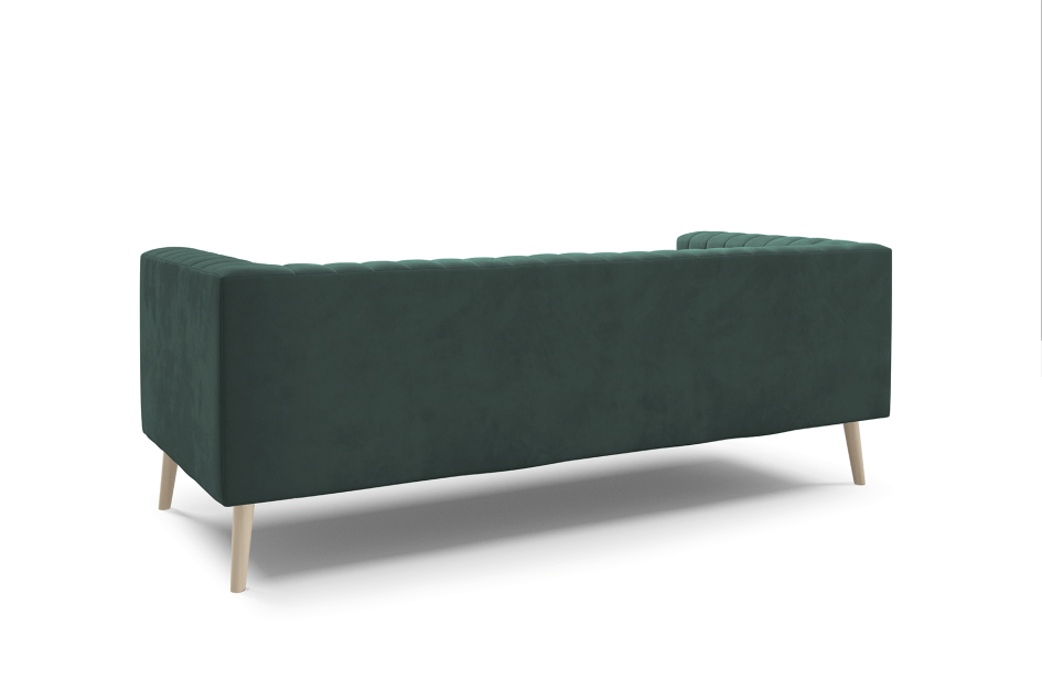 Sofa Angelika 3 designerska z miękkim siedziskiem i drewnianymi nogami Velutto 10 #5