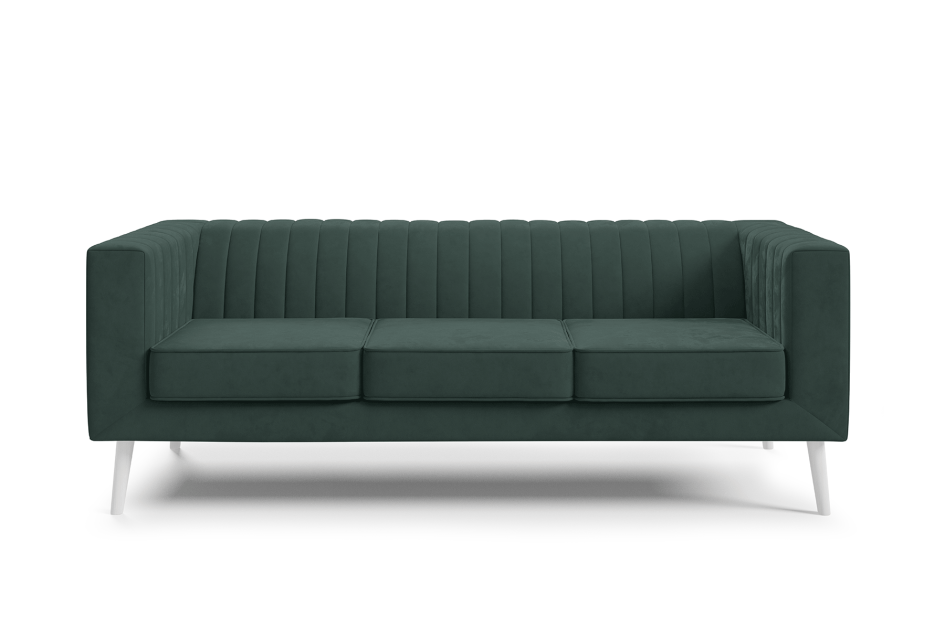 Sofa Angelika 3 designerska z miękkim siedziskiem i drewnianymi nogami Velutto 10 #3