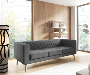 Sofa Angelika 3 stylowa w minimalistycznym stylu tkanina Velutto 18