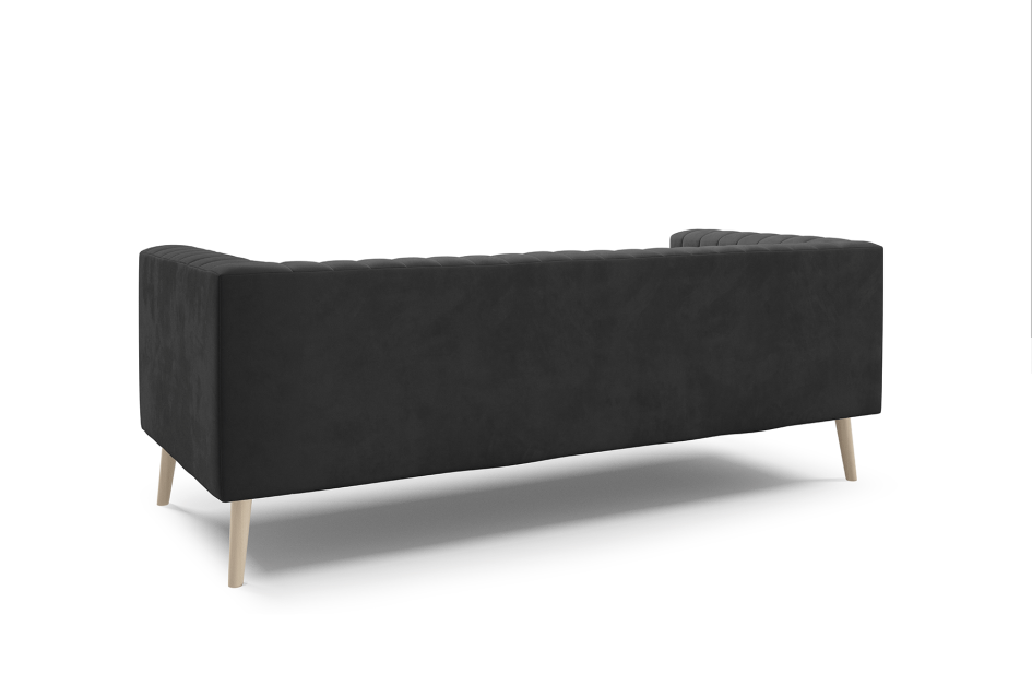 Sofa Angelika 3 do nowoczesnego salonu z pionowymi przeszyciami Velutto 20 #5