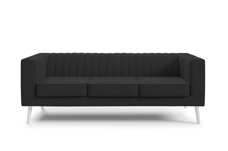 Sofa Angelika 3 do nowoczesnego salonu z pionowymi przeszyciami Velutto 20 #3