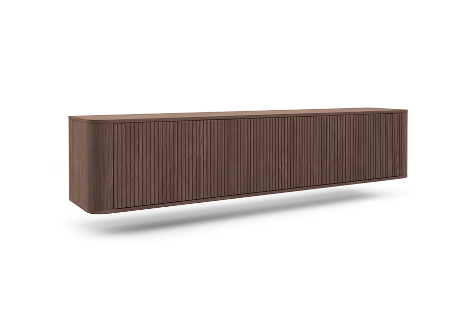 RTV Misterio Premium komoda 180 cm z obłymi bokami lamele Orzech Lincoln #3