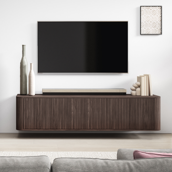  RTV Misterio Premium komoda 180 cm z obłymi bokami lamele Orzech Lincoln