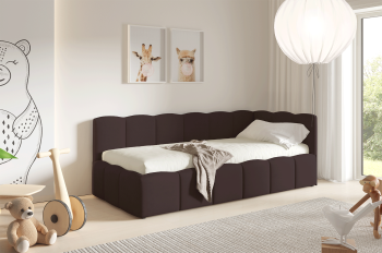 Łóżko tapicerowane Sintra N 90x200 stylowy mebel do codziennego relaksu Velutto 17