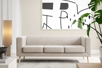 Sofa Kimi 3 nowoczesna sofa do salonu o minimalistycznym designie Velutto 01