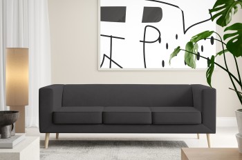 Sofa Kimi 3 designerska sofa do salonu z elegancką bryłą Velutto 19