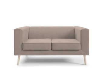 Sofa Kimi 2 elegancka z drewnianymi nogami Velutto 03