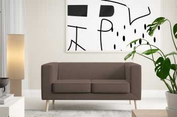 Sofa Kimi 2 stylowa z geometryczną formą Velutto 29