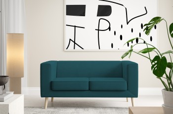 Sofa Kimi 2 do salonu i pokoju dziennego Velutto 36