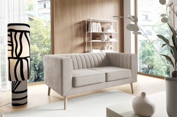 Sofa Angelika 2 z przeszyciami nowoczesna sofa do salonu Velutto 01