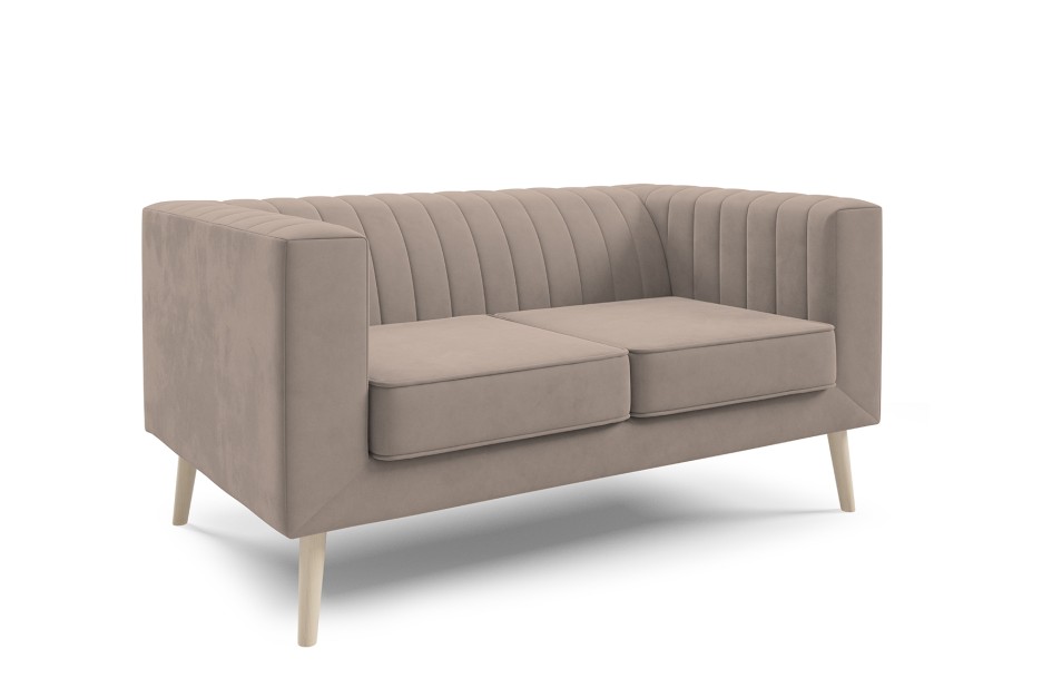 Sofa Angelika 2 elegancka z pionowym pikowaniem tkanina Velutto 03 #5