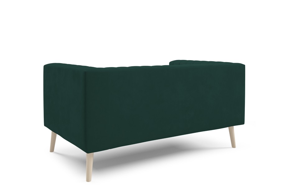 Sofa Angelika 2 z dekoracyjnymi przeszyciami i drewnianymi nogami Velutto 10 #6