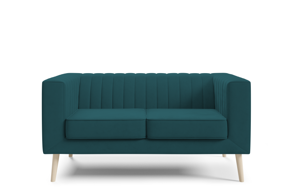 Sofa Angelika 2 komfortowa z pionowymi przeszyciami Velutto 36 #4