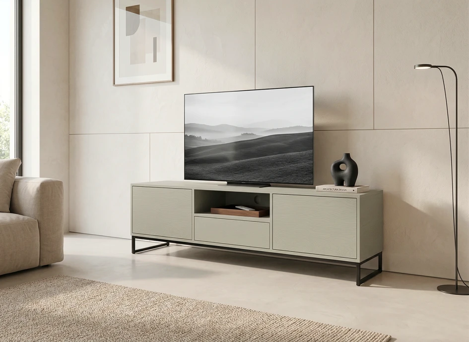 Szafka RTV Genua D-Lux nowoczesna eucalyptus #4