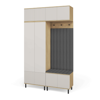 Garderoba Zora 2 nowoczesny przedpokój Dąb Cremona Cashmere Trinity 15
