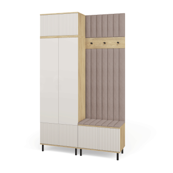 Garderoba Zora 4 stylowa garderoba frezowane fronty Cashmere Trinity 05