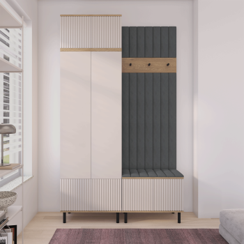 Garderoba Zora 4 nowoczesna garderoba do holu Cashmere Trinity 15