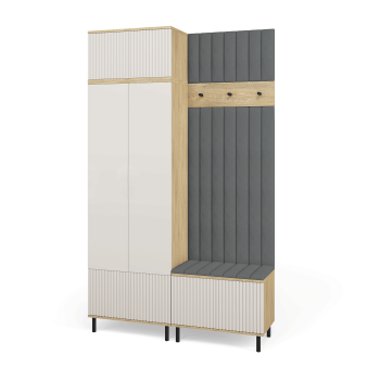 Garderoba Zora 4 nowoczesna garderoba do holu Cashmere Trinity 15