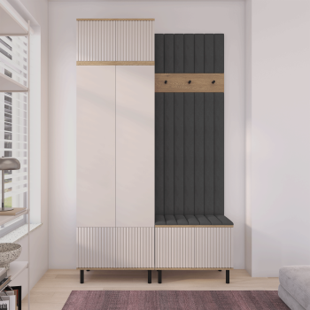 Garderoba Zora 4 designerski komplet do przedpokoju Dąb Cremona Trinity 16