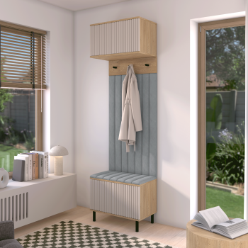 Garderoba Zora 5 nowoczesny mebel do przedpokoju Dąb Cremona Cashmere Trinity 14
