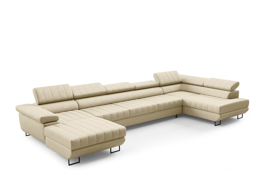 Narożnik Benet Mini U XL duża sofa narożna z pojemnikiem Monolith 02 #3