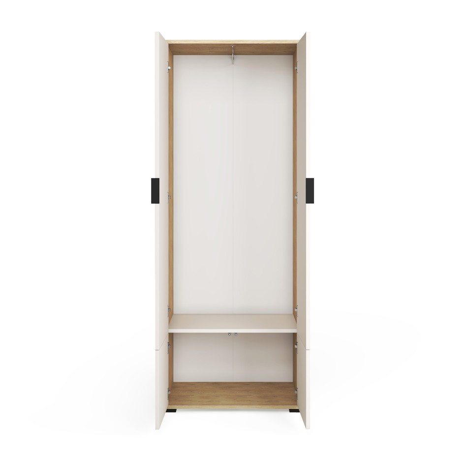 Szafa frezowana Zora 70cm bez lustra wysokie nogi Dąb Cremona Kaszmir #3
