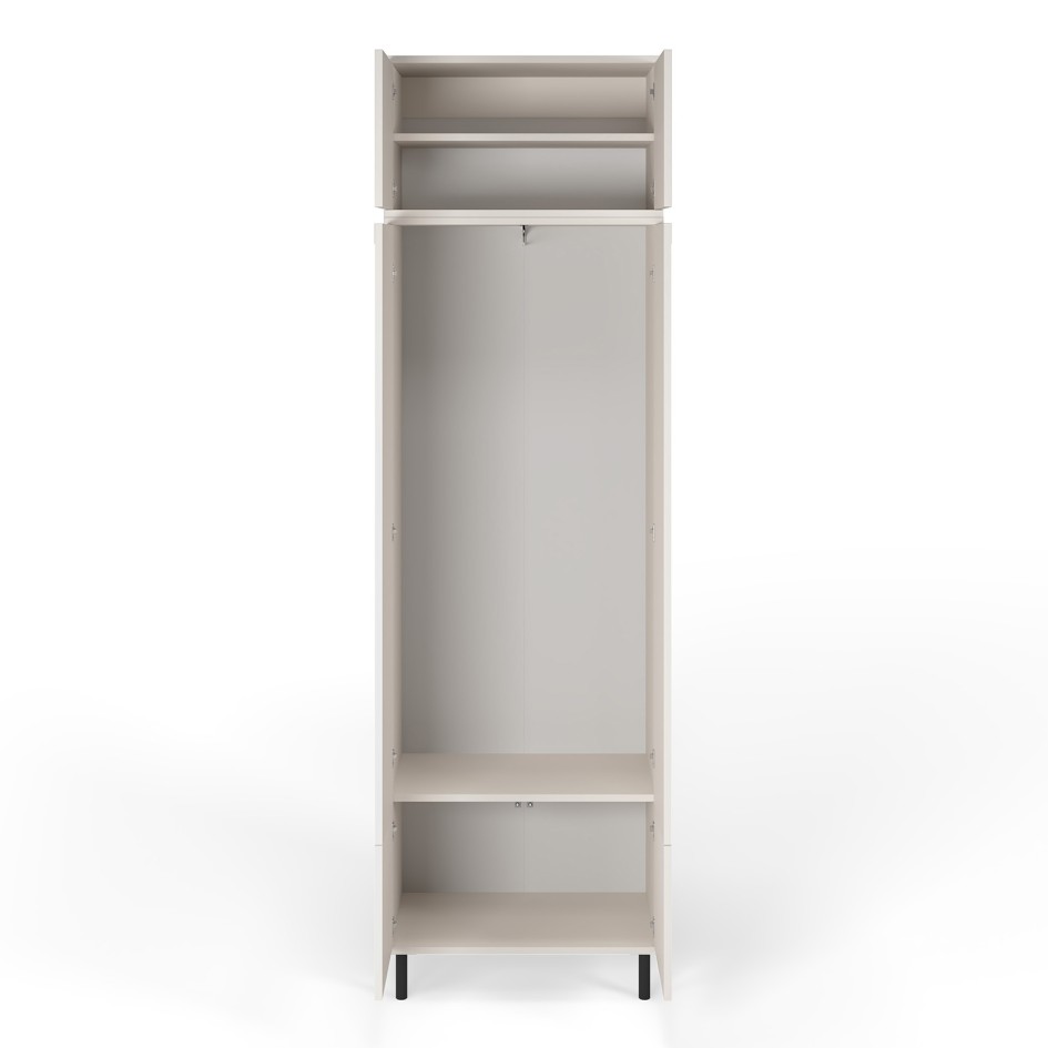 Szafa Zora 70cm z nadstawką na wysokich nóżkach Dąb Cremona Kaszmir #3
