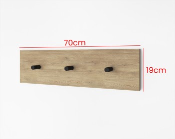 Wieszak na ubrania Zora 70cm do przedpokoju Dąb Cremona