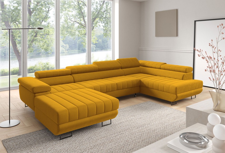 Narożnik Benet Mini U duża sofa do nowoczesnego salonu Element 76 #1
