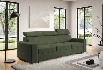 Kanapa Nela III sofa z funkcją relaks i regulowanymi zagłówkami Wind 75