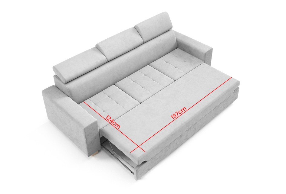 Kanapa Luigi stylowa sofa tapicerowana do salonu Kronos 27 #5