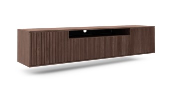 Komoda Capri wisząca Premium RTV 200 cm Ciemny brąz 