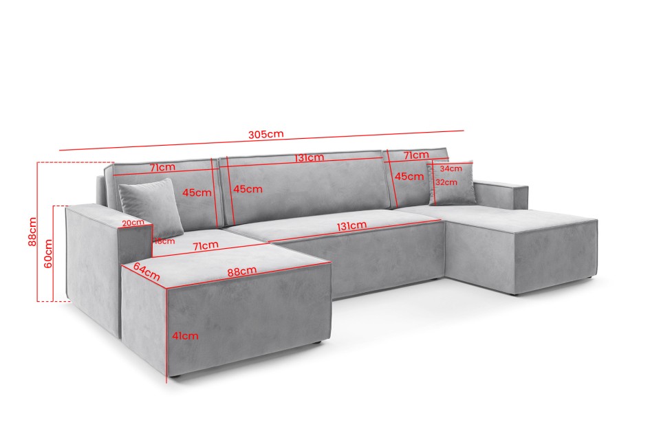 Narożnik Argos nowoczesna sofa narożna do salonu Element 22 #4
