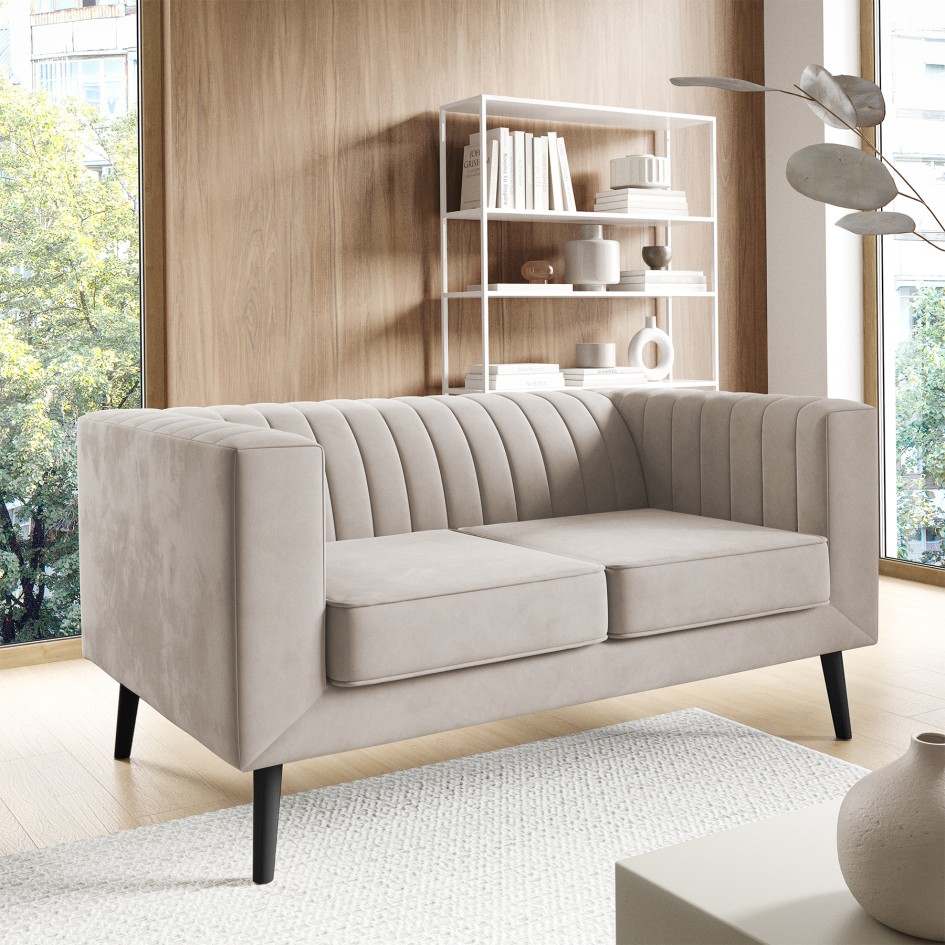 Sofa Angelika 2 z przeszyciami nowoczesna sofa do salonu Velutto 01 #3
