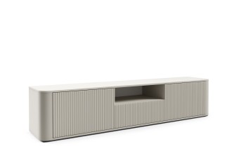 Stolik pod telewizor Orvik 200cm na niskich nowoczesny design Cashmere 