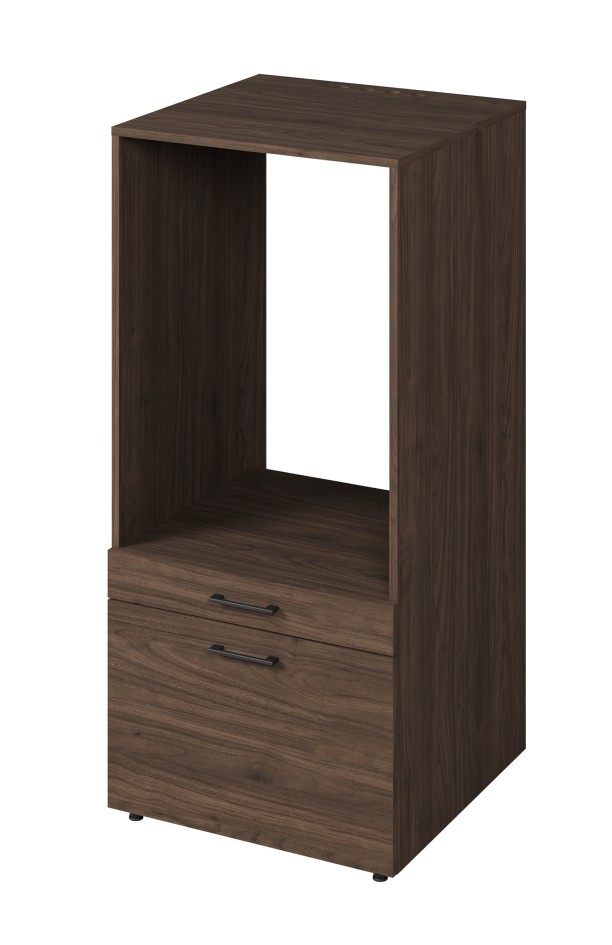 Meble do zabudowy pralki i suszarki Aza minimalistyczny komplet Orzech Villa #2