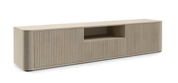 Stolik pod telewizor Orvik 200cm RTV do salonu niskie nóżki Dąb Cremona 