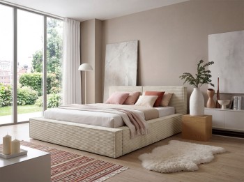 Łóżko Vango 180x200 cm łóżko tapicerowane w modnym stylu Tilia 83
