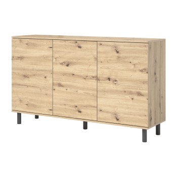 Zestaw Masimo Komoda 3D 150 cm oraz Szafka RTV 150 cm nóżki słupki