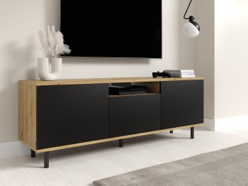 Zestaw szaf Masimo Komoda 3D 150 cm oraz Szafka RTV 150 cm nóżki słupki