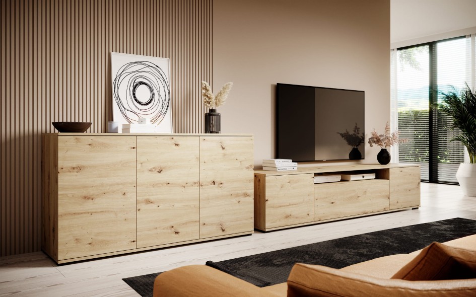 PKmebel 23 01 19 Komoda 150cm + RTV artisan plastikowe nozki.jpg