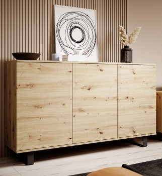 Zestaw szaf Masimo Komoda 3D 150 cm oraz Szafka RTV 180 cm Dąb artisan