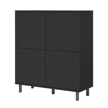 Zestaw mebli do salonu Masimo Komoda 4D 150 cm oraz Szafka RTV 150 cm nóżki słupki