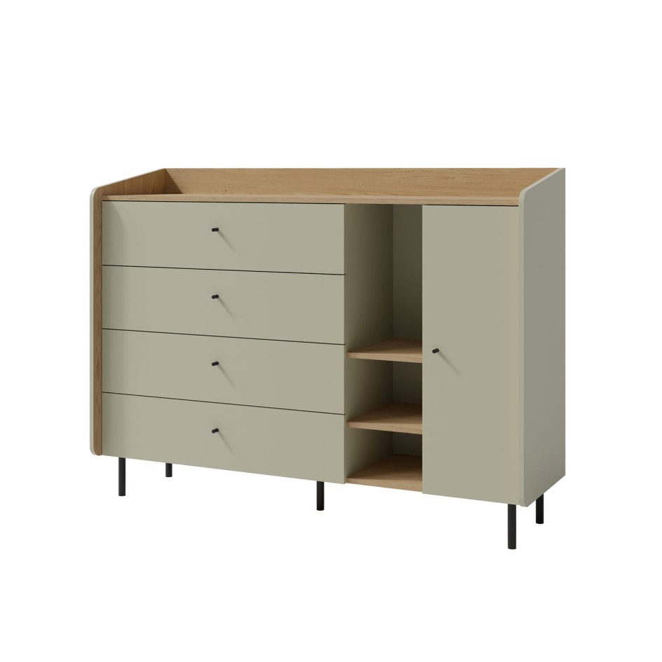 PROMOCJA Komoda Alessio AE7 - Eukaliptus / Dąb Baltic Dune #1