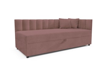 Tapczan Vito 1 tapicerowany 80x200 cm prawy lub lewy z pojemnikiem Poso 27