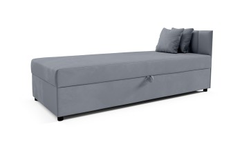 Tapczan Vito 3 nowoczesny 80x200 cm z pojemnikiem zagłówkiem Kronos 53